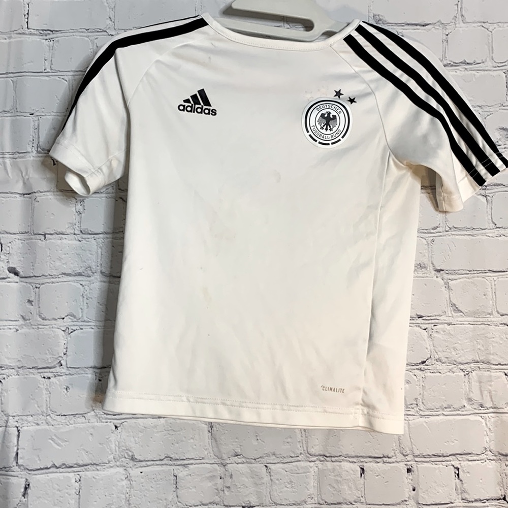 White Kids Addidas Play Shirt